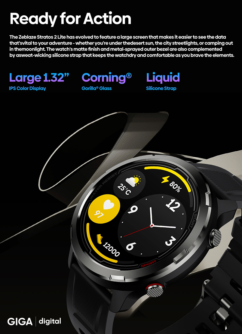 đồng hồ thông minh Zeblaze Stratos 2 Lite