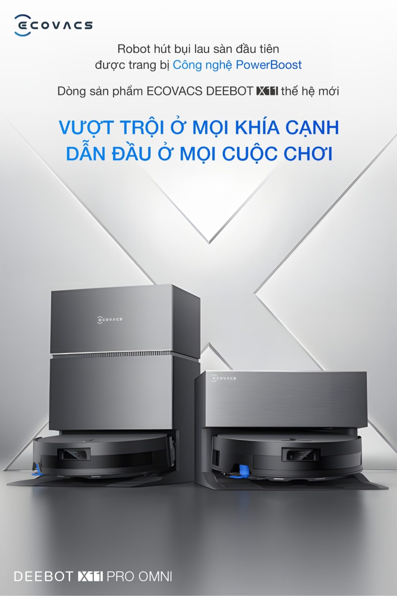 robot hút bụi lau nhà ecovacs deebot x11 pro omni